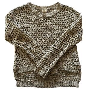 Y2K Eyelash Couture Open Knit Sweater Size Medium